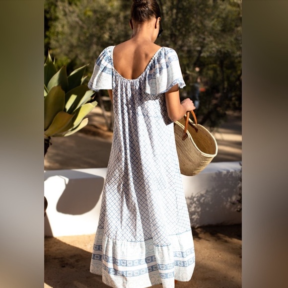 NWT Emerson Fry India Collection Tasha maxi Dress 100% cotton size small - Picture 2 of 15